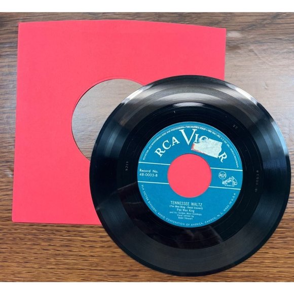 Pee Wee King Rootie Tootie / Tennessee Waltz 45 Rockabilly Country RCA Victor - Picture 5 of 6